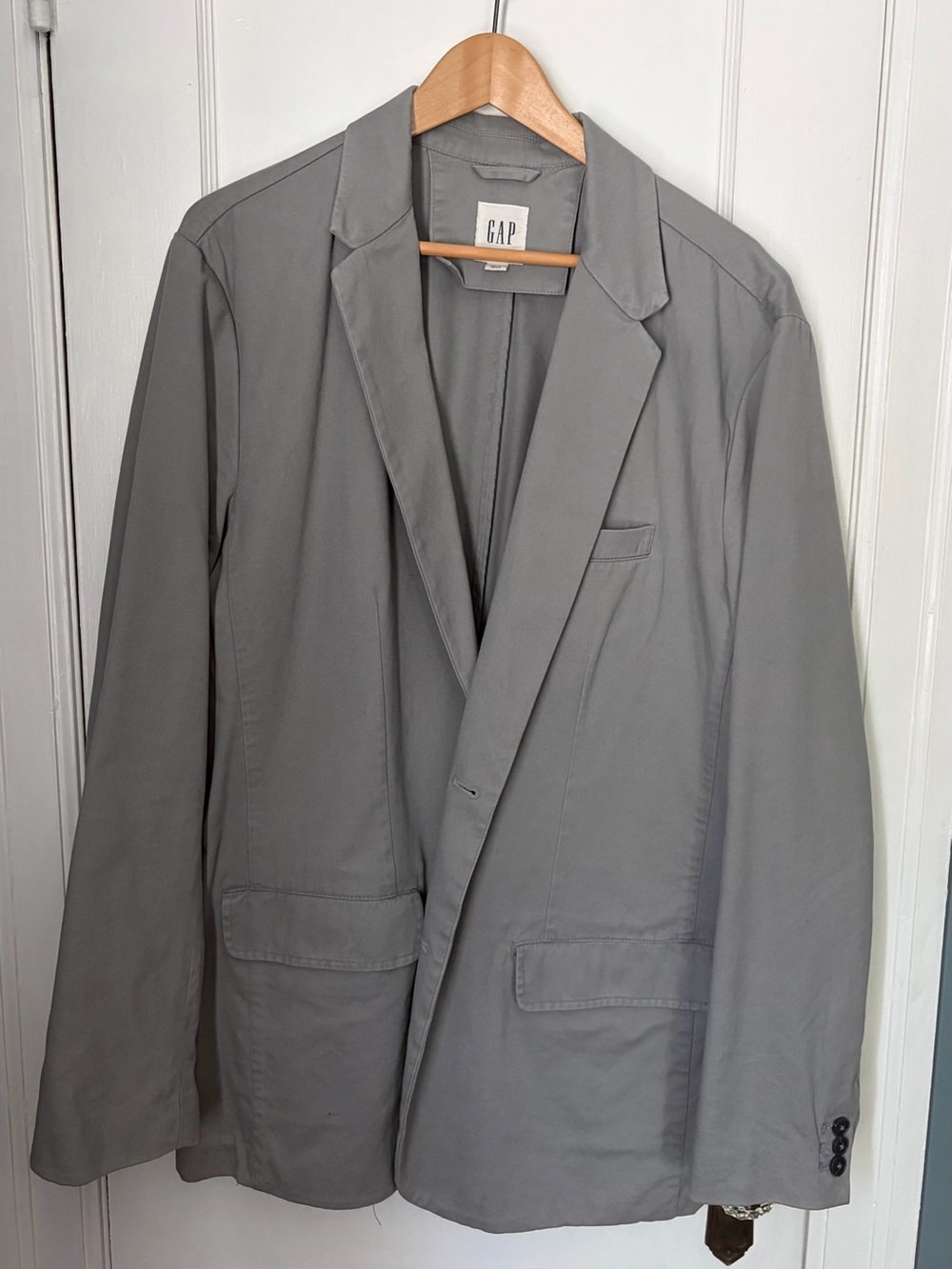 GAP Men's Light Gray Casual Blazer Jacket